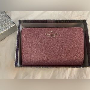 Kate Spade ♠️ Pink Sparkly Wallet